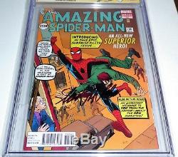 Amazing Spider-Man #700 CGC SS 9.8 Signed STANLEY MARTIN LIEBER STAN LEE BDAY 91