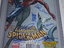 Amazing Spider-Man #700 CGC SS Signature Autograph STAN LEE +5 Campbell Variant
