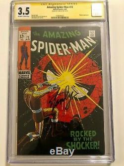 Amazing Spider-Man #72 CGC Signed by STAN LEE The Shocker appearance