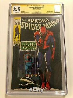Amazing Spider-Man #75 CGC Signed by STAN LEE