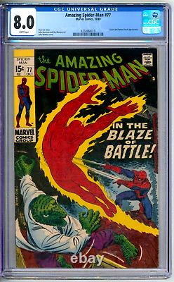 Amazing Spider-Man 77 CGC Graded 8.0 VF White Marvel Comics 1969