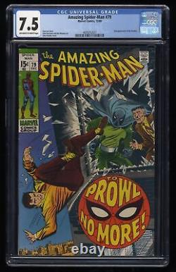 Amazing Spider-Man #79 CGC VF- 7.5 Off White to White 2nd Appearance Prowler