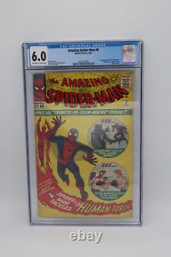 Amazing Spider-Man 8 Marvel Comics CGC 6.0 1964 Human Torch