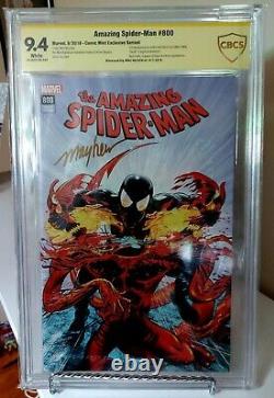 Amazing Spider-Man #800 comic Signed by Mike Mayhew SS CBCS SS 9.4 CGC