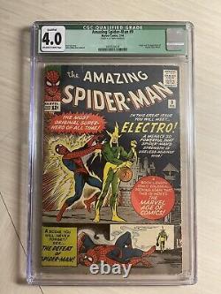 Amazing Spider-Man #9 1964 CGC 4.0 1st Appearance of Electro