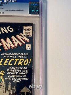 Amazing Spider-Man #9 CGC 4.5 OWithW Pages 1st Appearance of Electro (Marvel 1964)