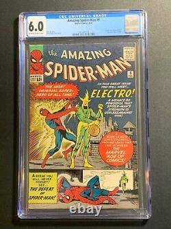 Amazing Spider-Man #9 CGC 6.0 (Marvel Comics 1964) 1st appearance of Electro