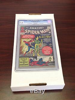 Amazing Spider-Man 9 CGC 7.5 Off-White Pages, 1st Electro LOOK