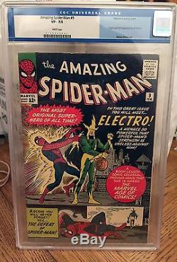 Amazing Spider-Man #9 CGC 7.5 WHITE pages 1st appearance of Electro Ditko