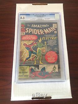 Amazing Spider-Man 9 CGC 8.5 Off-White Pages, 1st Electro LOOK