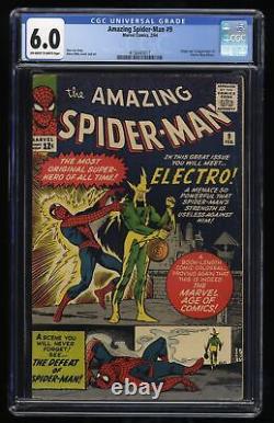 Amazing Spider-Man #9 CGC FN 6.0 Off White to White 1st Appearance Electro