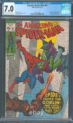 Amazing Spider-Man #97, Marvel (1967), CGC 7.0 (FN/VF) Drug Story