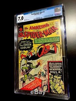 Amazing Spider-Man ASM #14 CGC 7.0 1st Green Goblin New Case