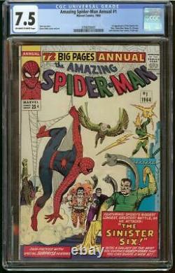 Amazing Spider-Man Annual #1 CGC 7.5 1st Appearance Sinister Six
