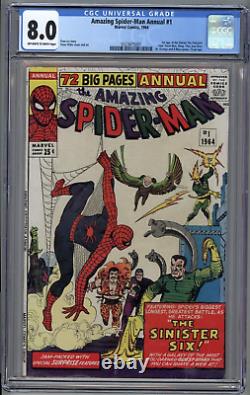 Amazing Spider-Man Annual 1 CGC 8.0 1st Sinister Six