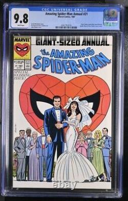 Amazing Spider-Man Annual 21 CGC 9.8 Peter Parker weds Mary Jane 1987