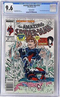 Amazing Spider-Man Issue #315 Venom Newsstand Edition CGC 9.6 White Pages