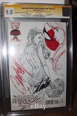 Amazing Spider-Man Renew your Vows #1 CGC 9.8 2X SS Remark STAN LEE & CAMPBELL