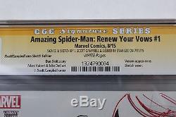 Amazing Spider-Man Renew your Vows #1 CGC 9.8 2X SS Remark STAN LEE & CAMPBELL