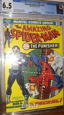 Amazing Spider-Man V1 #129 (1st Punisher 1st Jackal CGC 6.5) by Comic Blink