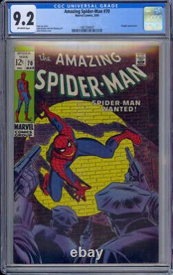 Amazing Spider-Man Vol 1, Marvel 1969 #70 Stan Lee, John Romita- CGC 9.2