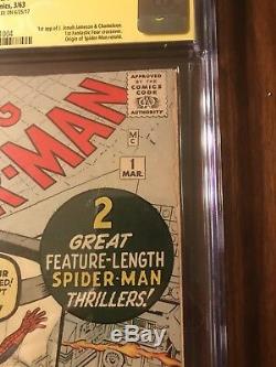 Amazing Spider-man #1 1963 Cgc 5.5 Ss Stan Lee! Incredible Copy