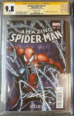 Amazing Spider-man #1 2015 150 Variant Cover Cgc 9.8 Signed By Humberto Ramos