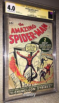 Amazing Spider-man 1 CGC Stan Lee SS