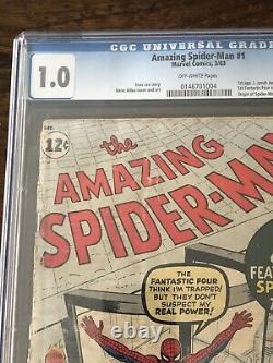 Amazing Spider-man #1 Cgc 1.0 Ow 1st J Jonah Jameson Chameleon