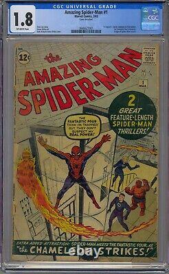 Amazing Spider-man #1 Cgc 1.8 1st J Jonah Jameson Chameleon