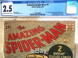 Amazing Spider-man #1 Cgc 2.5 (unpressed) 1st Jj Jameson Chameleon Mega Key