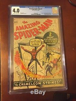 Amazing Spider-man 1 Cgc 4.0stan Leesilver Agemarch 1963marvel Comics