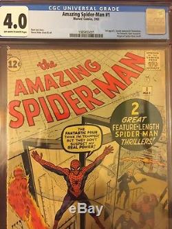 Amazing Spider-man 1 Cgc 4.0stan Leesilver Agemarch 1963marvel Comics