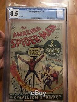 Amazing Spider-man #1 Cgc-8.5 /stan Lee Asm Creator Premiere Issue 1963