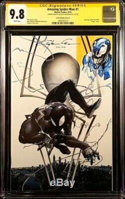 Amazing Spider-man #1 Cgc Ss 9.8 Crain Variant + Venom Sketch Carnage Black Cat