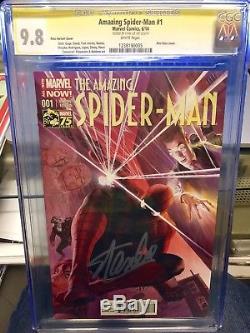 Amazing Spider-man #1 Cgc Ss Stan Lee Signed Alex Ross 175 Variant Cgc 9.8