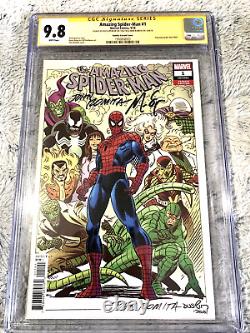Amazing Spider-man #1 Signed John Romita & Nick Spencer 1100 Variant Cgc Ss 9.8