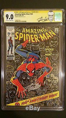 Amazing Spider-man #100 Cgc 9.0 Ss Signed By Stan Lee At The Age Of 93 Rare