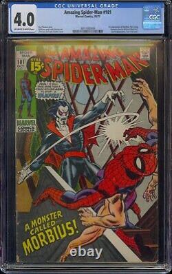 Amazing Spider-man #101 Cgc 4.0 1st Morbius The Living Vampire