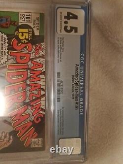 Amazing Spider-man #101 Cgc 4.5 Ow Pages // 1st Appearance Of Morbius 1971