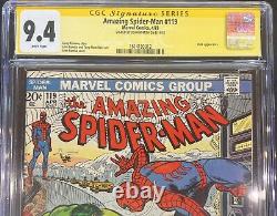 Amazing Spider-man #119 CGC 9.4 Signed John Romita Classic Hulk Battle WP