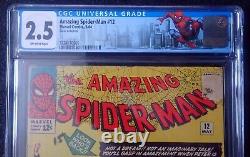 Amazing Spider-man #12? CGC 2.5 OW? Early Doctor Octopus! 1964