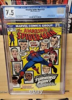 Amazing Spider-man #121 (marvel) Cgc 7.5/ Death Gwen Stacy/ Great Case/ See Pix