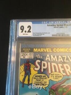 Amazing Spider-man 122 CGC 9.2 White Pgs. Death Of Green Goblin Nice See Pics