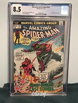 Amazing Spider-man #122 Cgc 8.5 (1973) Death Of Green Goblin. Key. Bronze Age