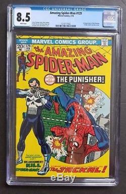 Amazing Spider-man #129 1st Punisher Cgc 8.5 (vf+) Homecoming Netflix