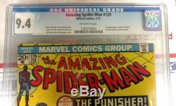 Amazing Spider-man 129 CGC 9.4, Key Marvel 1st Punisher