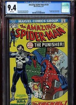 Amazing Spider-man #129, CGC 9.4 WP, 1st Punisher! Huge Key