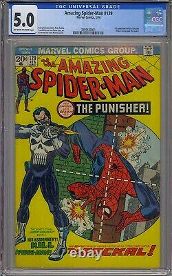 Amazing Spider-man #129 Cgc 5.0 1st Punisher Jackal