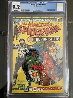 Amazing Spider-man #129 Cgc 9.2 White Pages 1st Punisher! High Grade Marvel Key